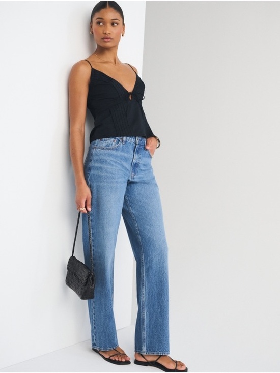 Abercrombie & Fitch Denim - Abercrombie & Fitch Curve Love High Rise Loose Jean